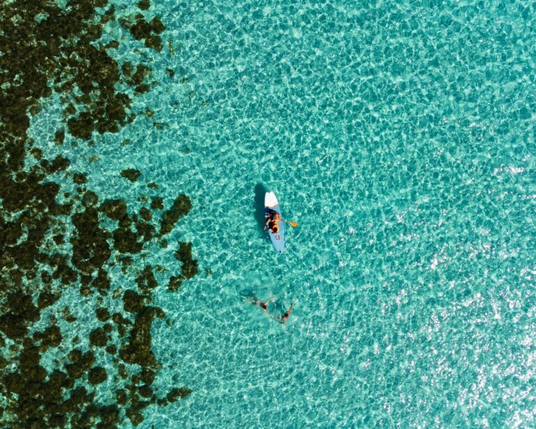 turquoise lagoon water