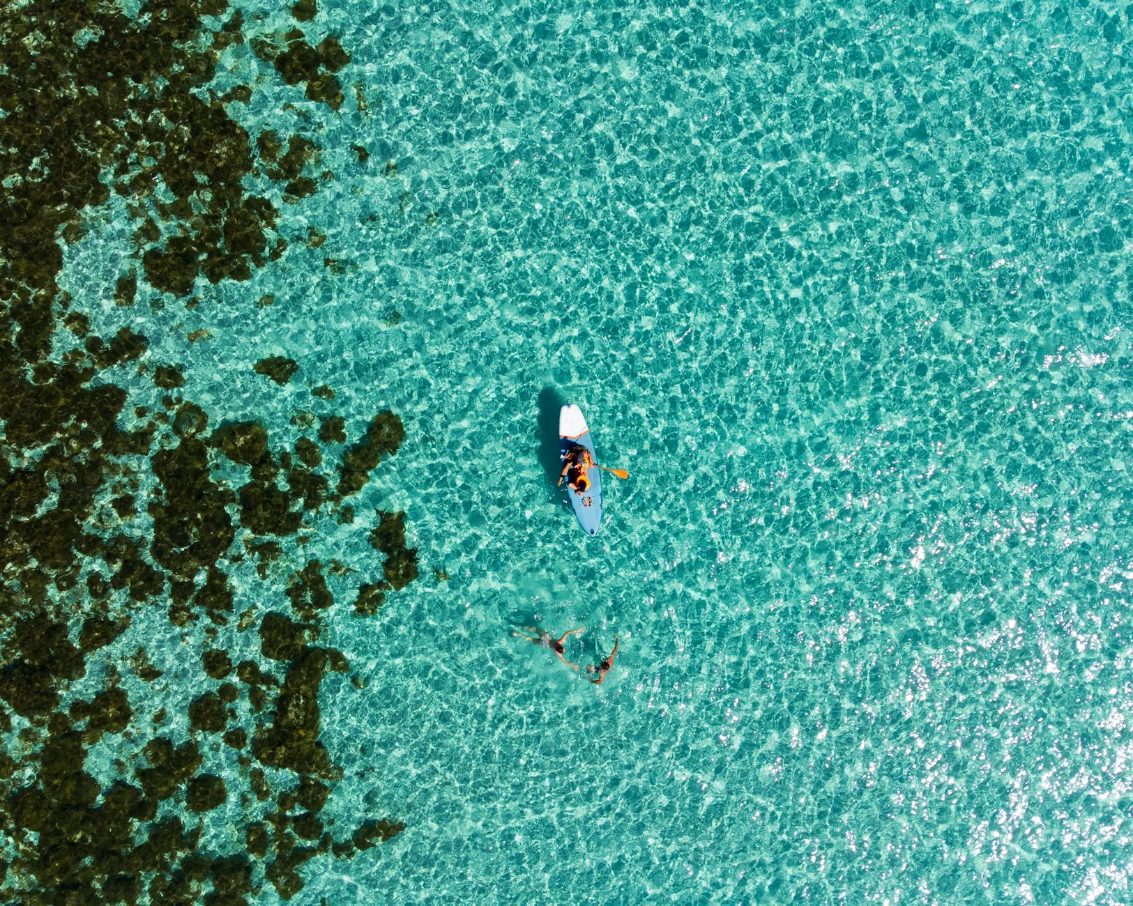 turquoise lagoon water