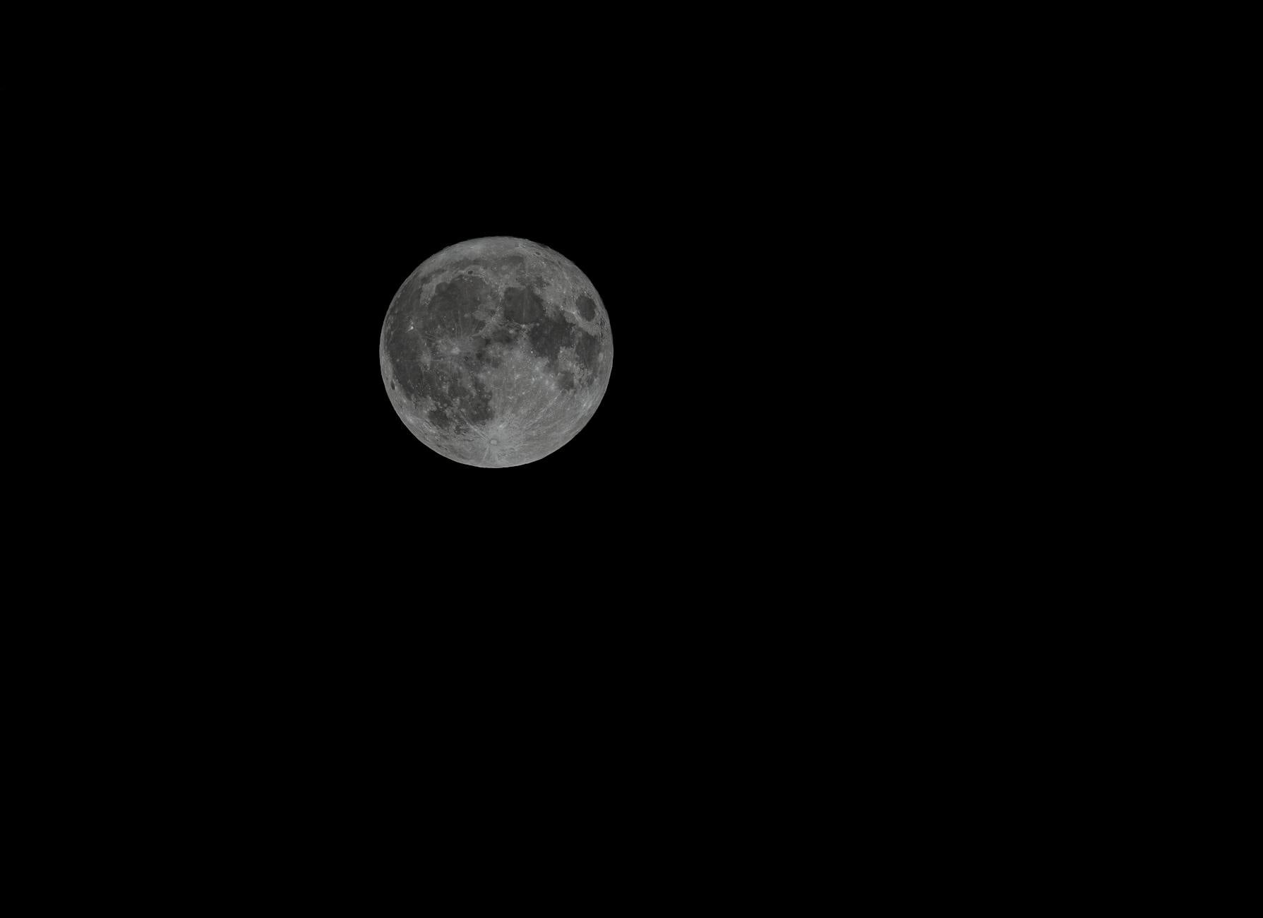 full moon night sky